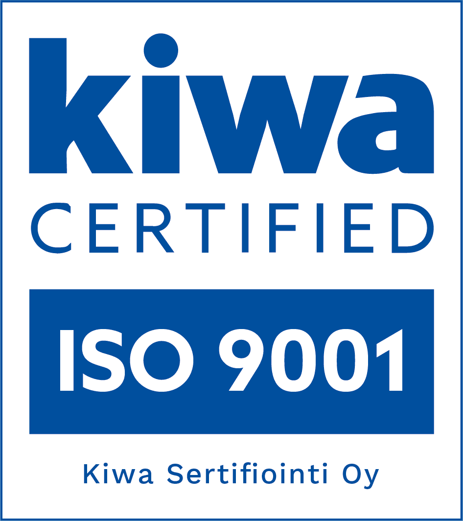 Kiwa Certified — ISO 9001 / Kiwa Sertifiointi Oy